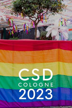 Rainbow flag is a symbol for the CSD Cologne 2023