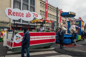 Rente ab 70 - Kölner Karneval 2018