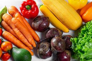 Ripe fresh vegetables. The concept of harvest