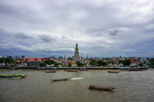 River View of Wat Arun in Bangkok