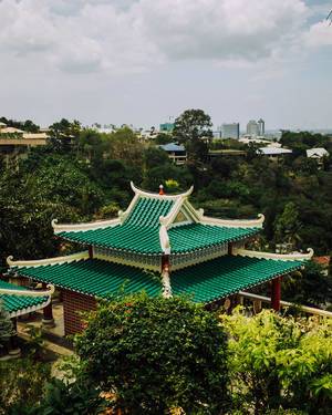 Roof of a Chinese shrine