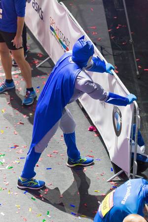 Runner in a Batman costume - Frankfurt Marathon 2017
