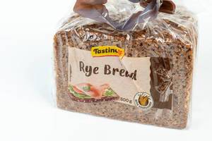 Rye Bread market package isolated above white background
