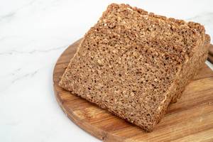 Rye Bread Slices on the wooden board