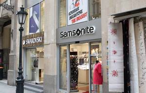 Samsonite-Geschäft in der ungarischen Hauptstadt Budapest