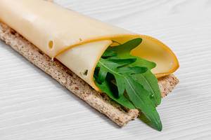 Sandwich with cheese, rucola and diet bread