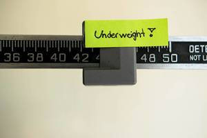 Scale showing UNDERWEIGHT