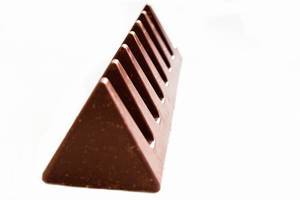 Schweizer Süßigkeit aus Milchschokolade (Nahaufnahme)