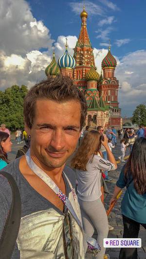 Selfie at red square in Moscow