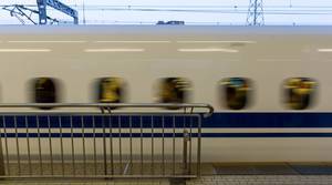 Shinkansen-Schnellzug in Tokio