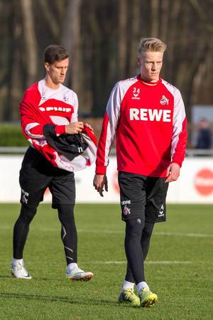 Simon Zoller und Lukas Klünter beim Training am 30.01.2018