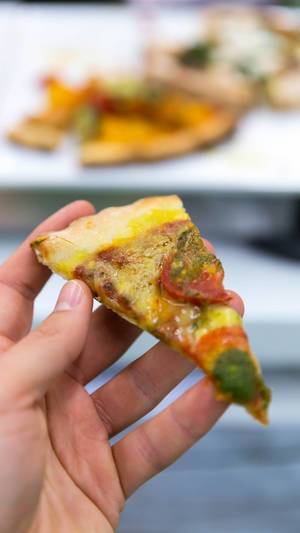 Slice of a Vegan Pizza by Bio Inside