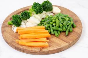 Sliced Carrot with Green Beans Onions and Broccoli (Flip 2019)