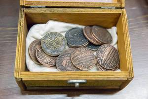 Small box with LARP coins