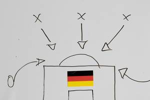 So muss man gegen Deutschland spielen. Fußball-Taktik