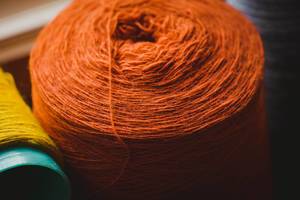 Soft Orange Yarn Ball