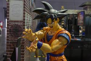 Son Goku Figur, Dragonball Z, auf der Gamescom