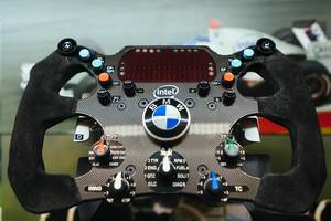 Steering wheel of BMW Formula 1 car