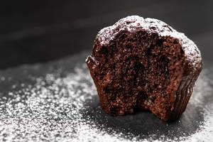 Stück Schokoladen-Muffin-Cookie