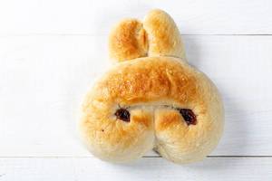 Sugar bun in the shape of a Bunny