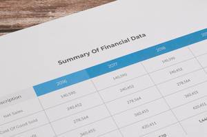 Summary Of Financial Data document