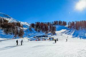 Sunny day at ski resort  Flip 2019