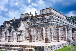 Temple in the Ruins of Chichen Itza in (Yucatan, Mexico)