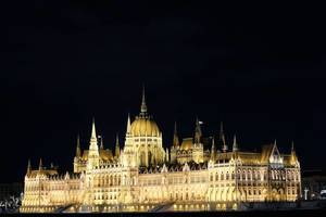 The Hungarian Parliament Building, night view