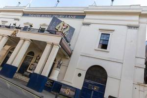 Tilted shot of Theatre Royal Drury Lane in London