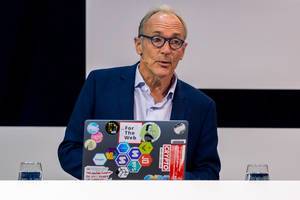 Tim Berners-Lee, Inventor of the World Wide Web in a moderated talk at Digital X in Cologne