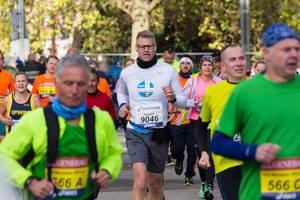 Torsten beim Laufen - Frankfurt Marathon 2017