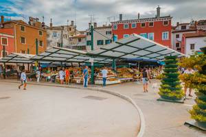 Town market in Rovinj