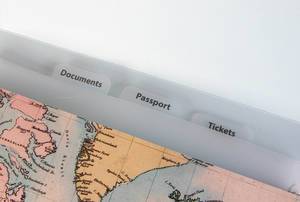 Travel documents bag