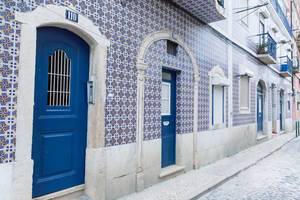 Typical House in Lisbon with Ceramic Wall