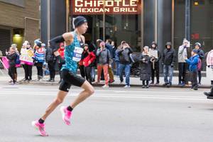 US-Marathonläufer Galen Rupp beim Chicago Marathon 2019