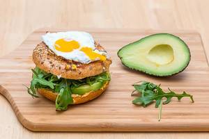 Vegetarisches Fast-Food und Hamburgeralternative für eine gesunde Ernährung