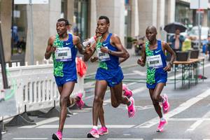 Vier Äthiopier machten den Frankfurter Marathon unter sich aus: Sieger war Bekele Tefera Fikre