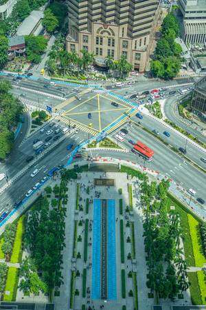 View of Jalan Ampang Street from the Petronas Twin Towers