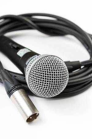 Vocal Microphone with XLR black audio cable