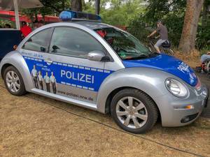 VW Käfer Polizeifahrzeug