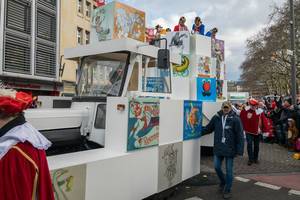 Wagen mit Marschliedern - Kölner Karneval 2018