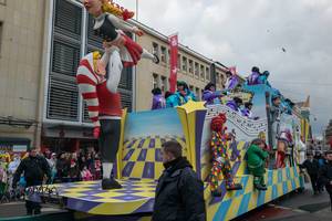 Wagen Zochleiter beim Rosenmontagszug - Kölner Karneval 2018
