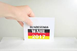 Wahlurne zur Bundestagswahl