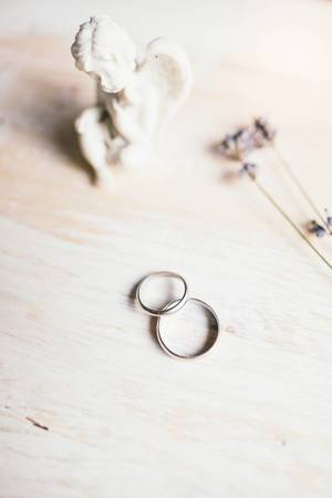 Wedding rings and romantic details