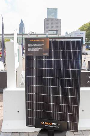Wetterfestes Solarmodul: Vision 60M Style von Solarwatt, Glas-Glas-Technologie