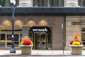 WeWork offering coworking workspace and office spaces in the National Building in Downtown Chicago