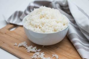 White Basmati Rice in a White bowl  (Flip 2019)
