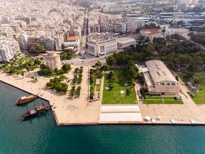 White Tower of Thessaloniki and the Royal Theatre