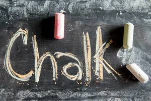 Writing with chalk