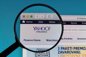 Yahoo! News website under magnifying glass